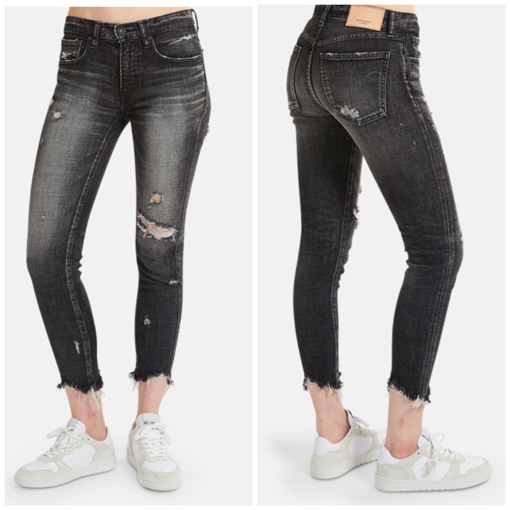 Moussy Vintage Glendale Skinny Black Jeans Size 24